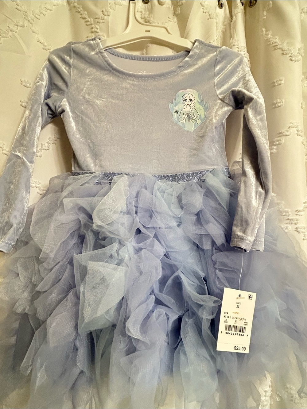 Disney Lavender Princess Tulle Dress with Sparkle Waistband
